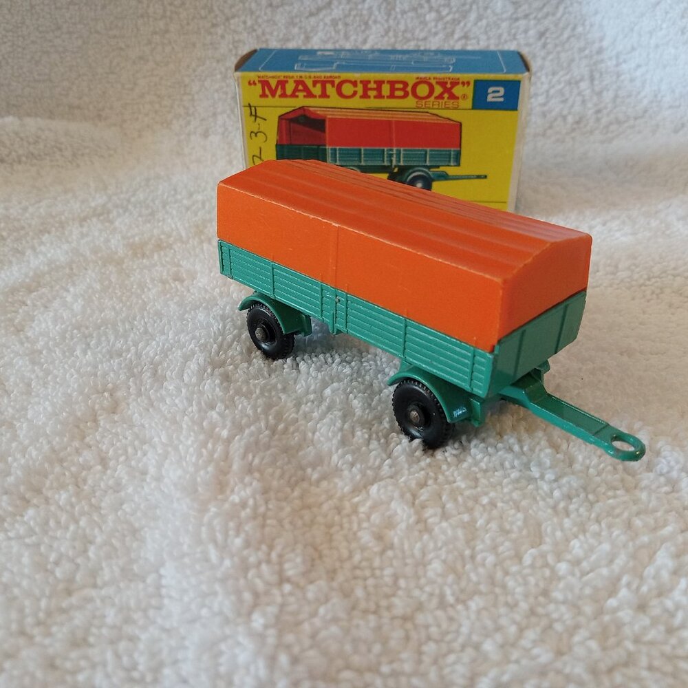 Vintage Lensey Matchbox Mercedes Trailer 2-D plus Box - Picture 5 of 12
